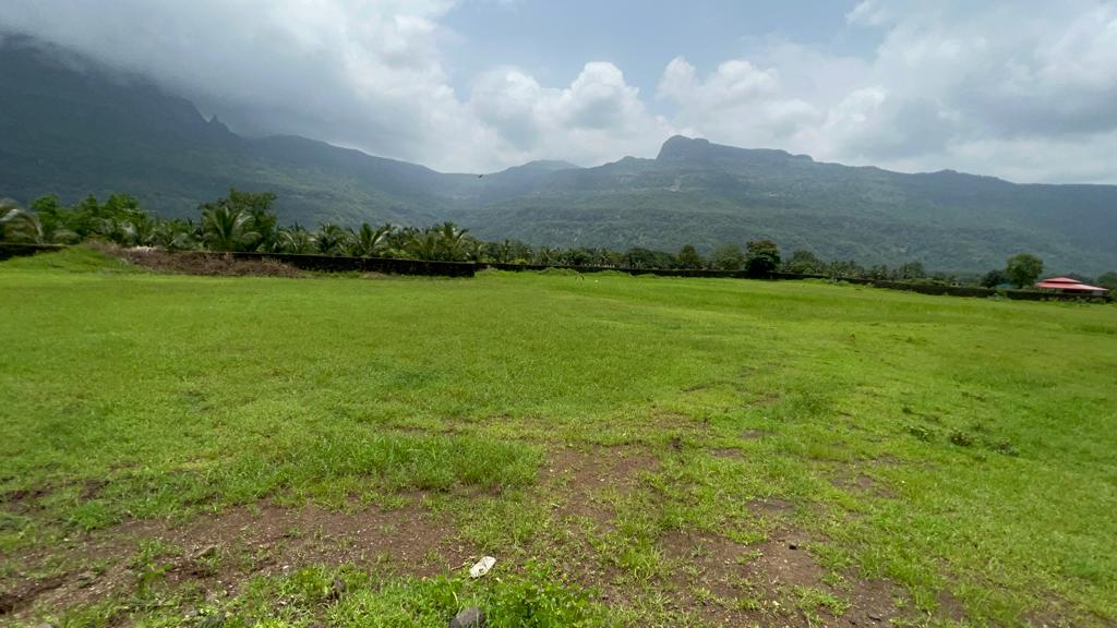 Waterfall & Mountain View 2.27 Acre Gunthe Land For Sale Near RADDISON BLU Resort Karjat.