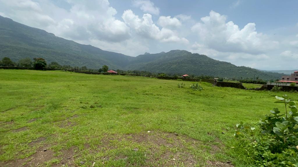 Waterfall & Mountain View 2.27 Acre Gunthe Land For Sale Near RADDISON BLU Resort Karjat.