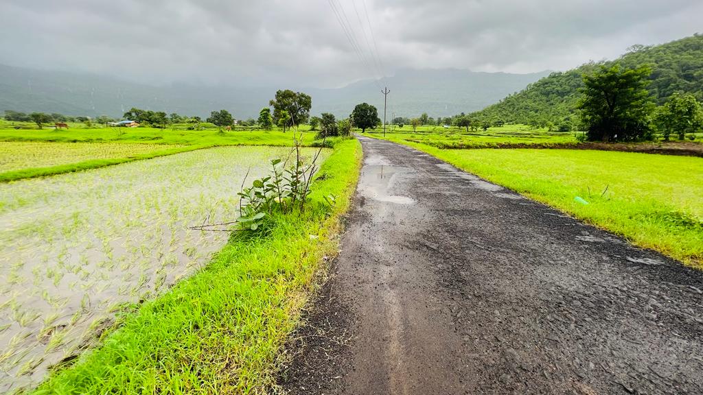 Waterfall, Mountain, Forest & Fog View 2 acre land for sale in Karjat.