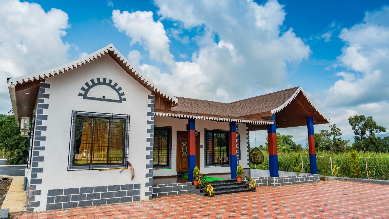 2 Bhk 50 Guntha New Brand Farmhouse For sale just 6 km from karjat.