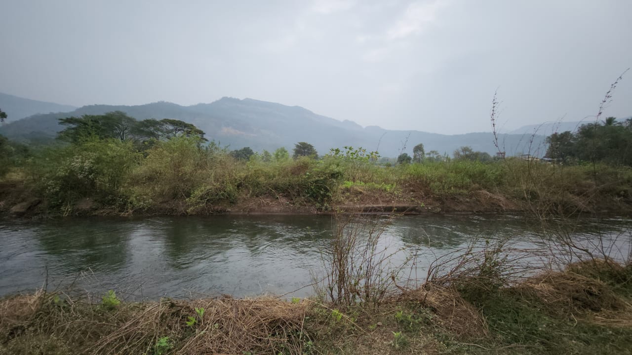 Canal touch 25 Guntha agriculture land for sale 15km from Karjat.