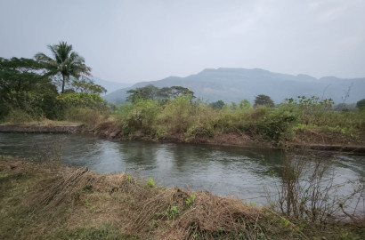 Canal touch 25 Guntha agriculture land for sale 15km from Karjat.