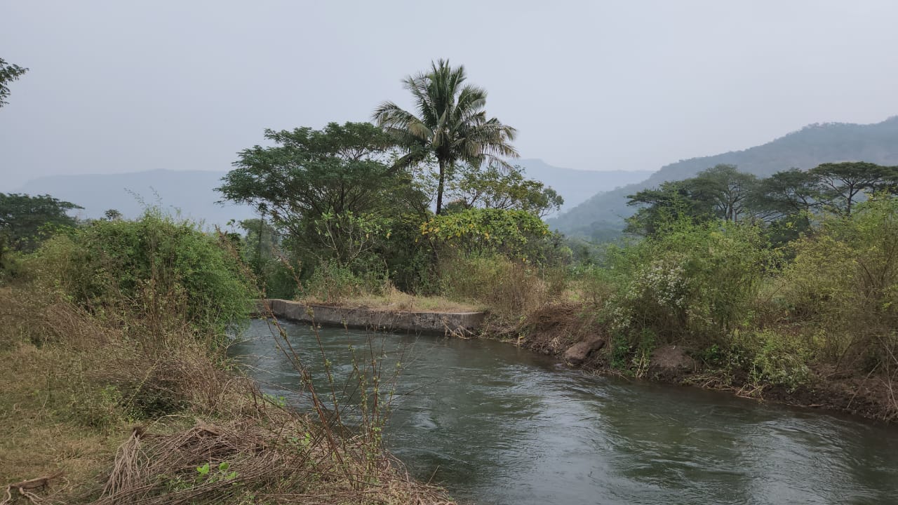 Canal touch 25 Guntha agriculture land for sale 15km from Karjat.
