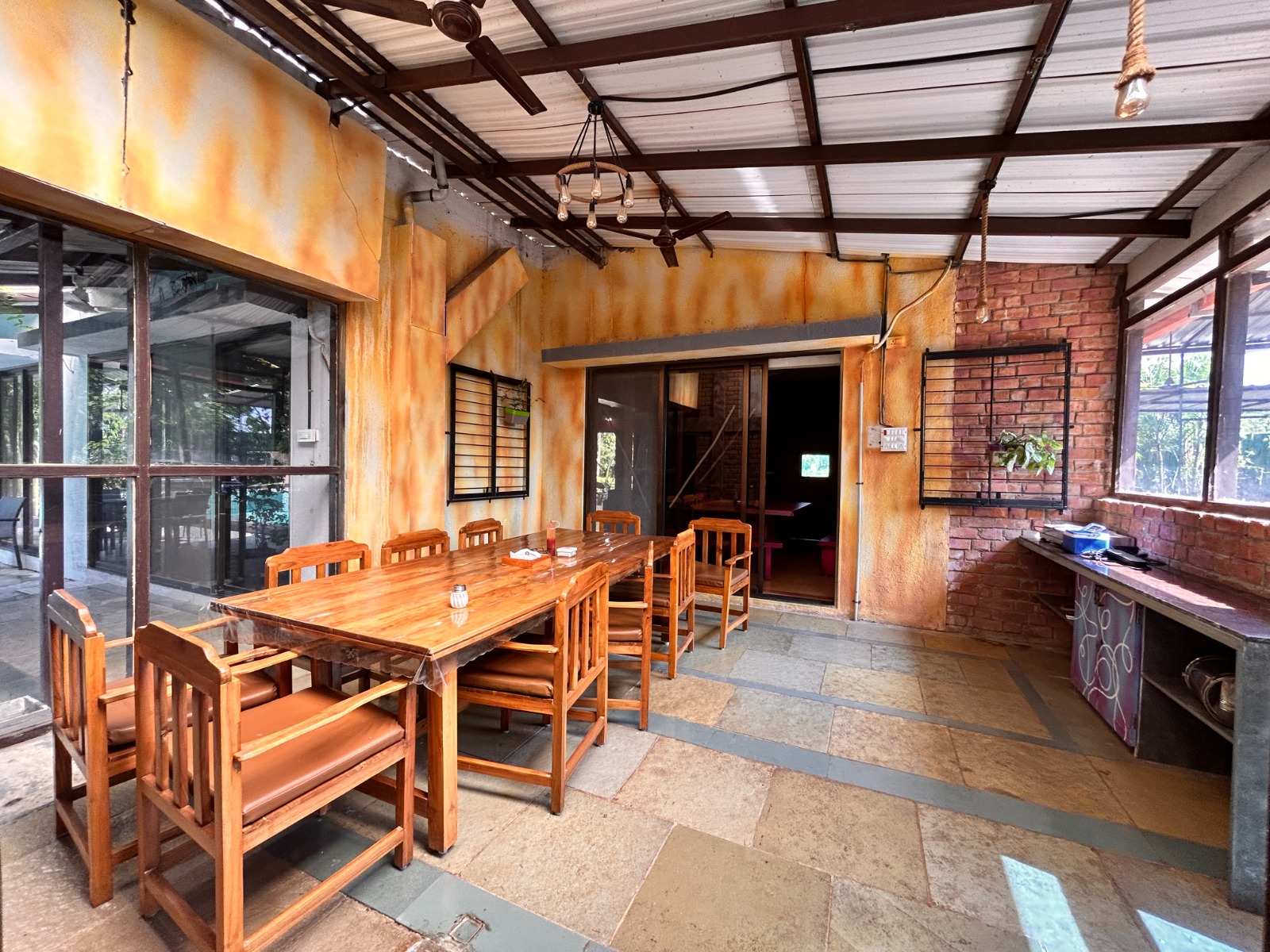 4 BHK 47 Guntha Ready Farmhouse For sale in karjat with swimming pool.