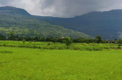 Waterfall & Mountain View 7 Acre Land For Sale Next to RADDISON BLU Resort Karjat.
