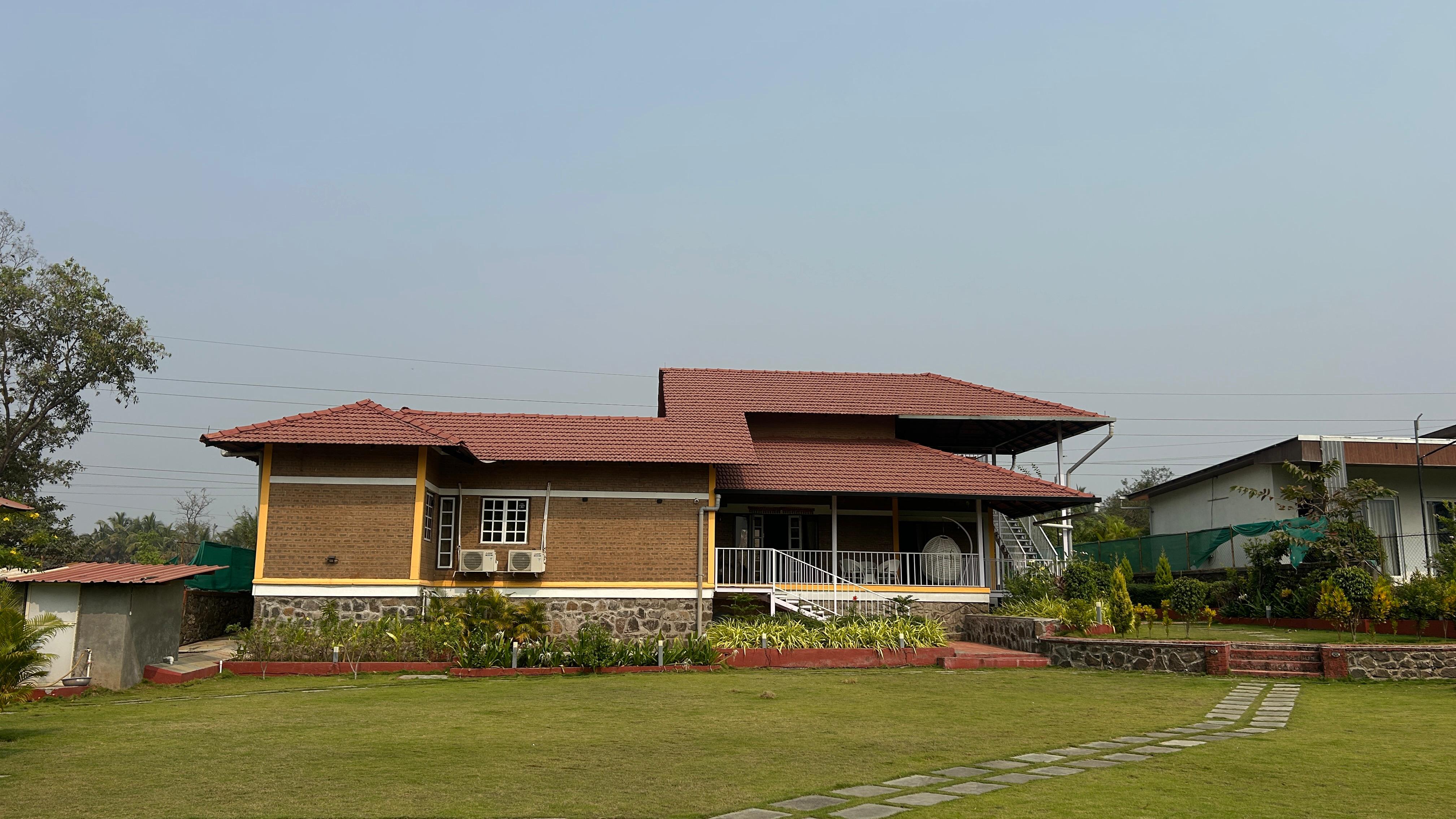 3bhk 20 Guntha luxury preleased farmhouse for sale in Karjat.